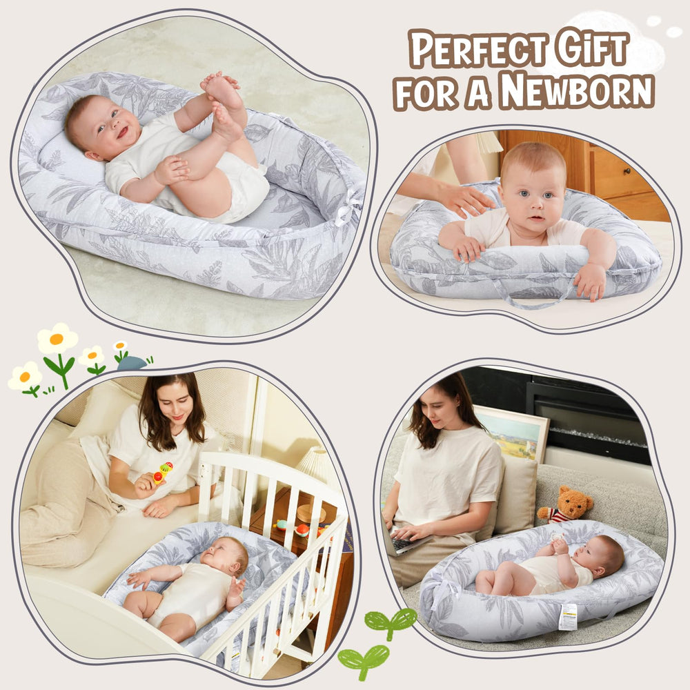 HKAI Baby Lounger removable washable cover for easy cleaning and hygiene.