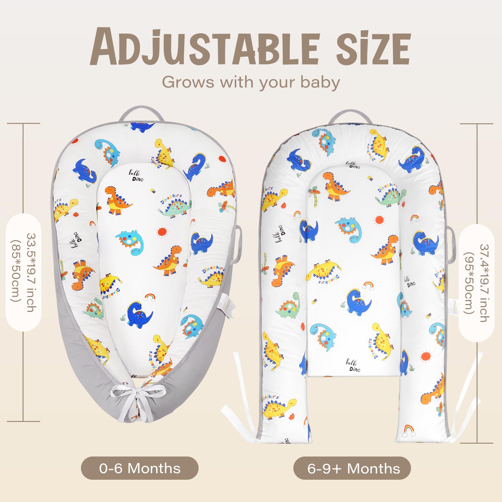 HKAI Baby Lounger removable washable cover for easy cleaning