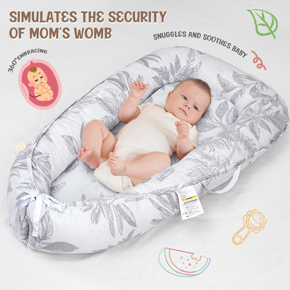 HKAI Baby Lounger travel-friendly lounge pillow ready for trips with baby.