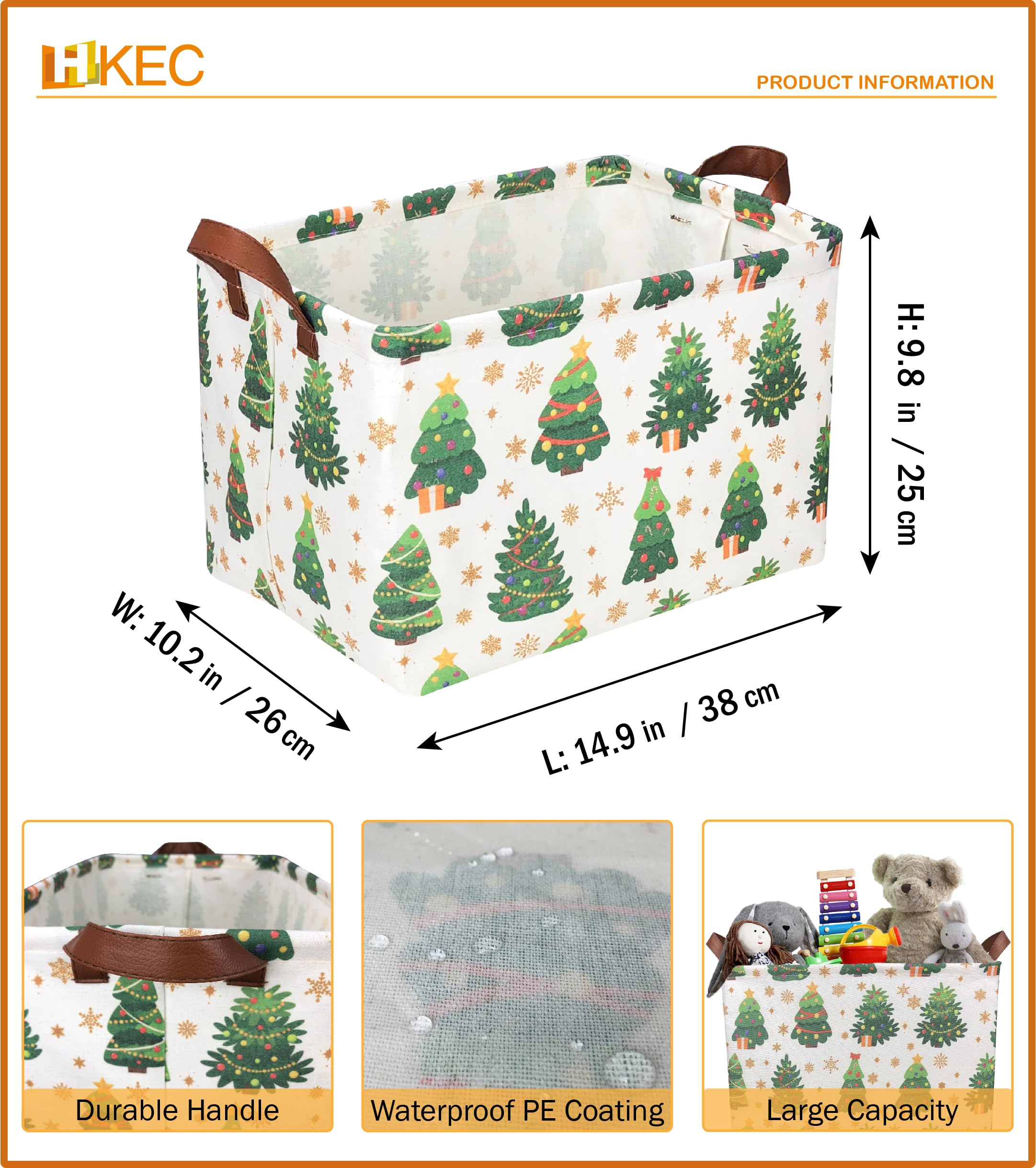 HKEC Christmas tree pattern design basket adds festive charm