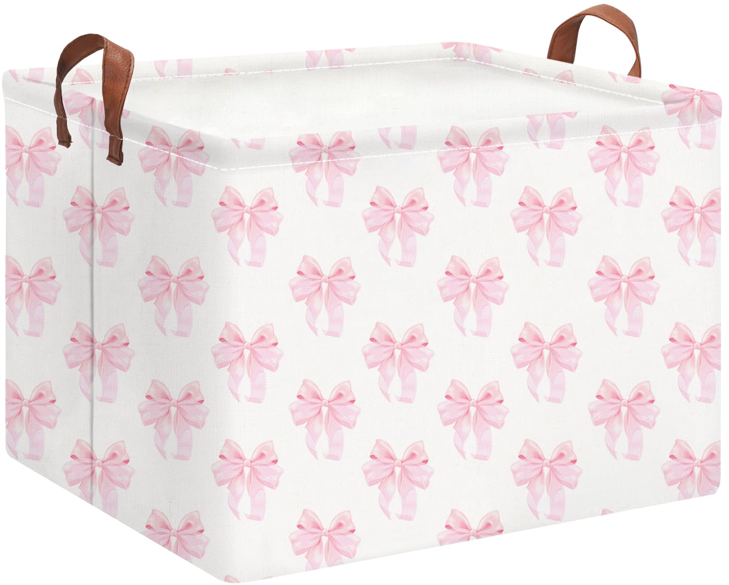 HKEC rectangle storage basket folded flat for space-saving storage