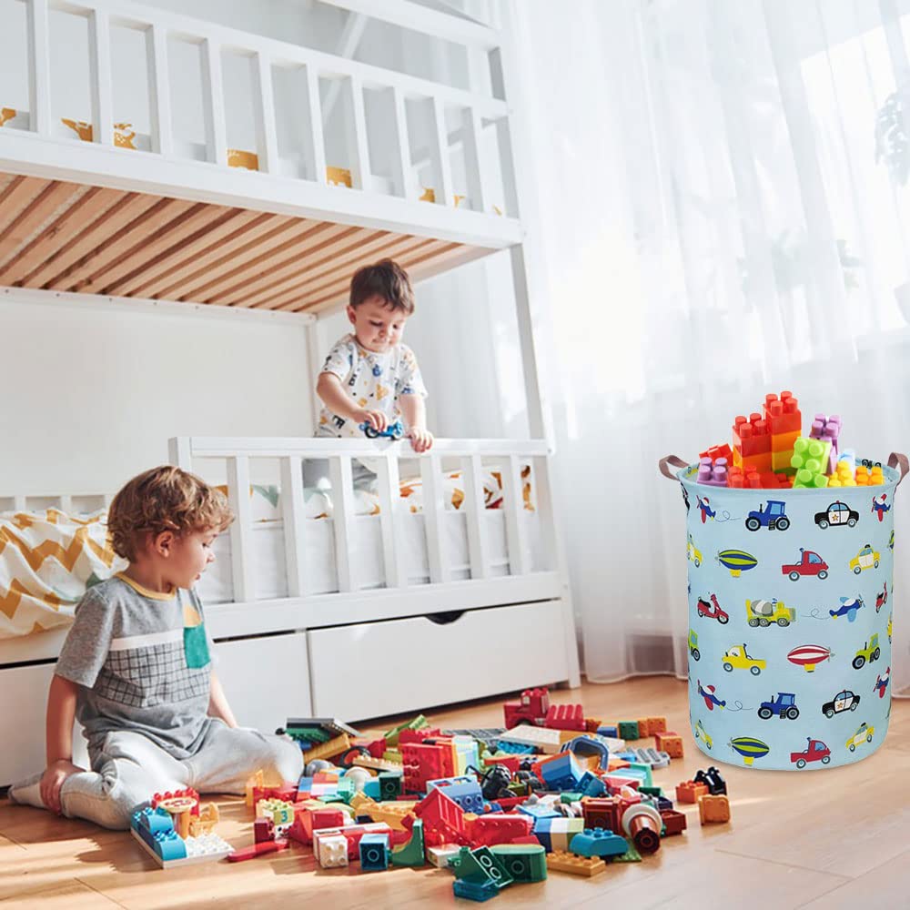 HKEC Boys Toy Storage Bin keeps playroom clutter under control