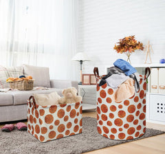 HKEC bright basketball laundry basket open-top highlights quick laundry drop-off
