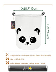 HKEC Panda hamper capacity holds 30 plus clothes for quick laundry days.