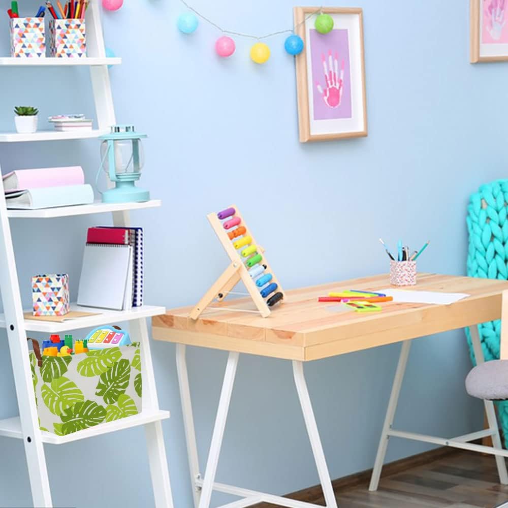 HKEC storage basket in a kid's room demonstrating toy organization.