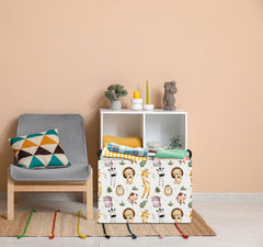 HKEC Rectangle Storage Basket folded flat demonstrates space-saving storage.