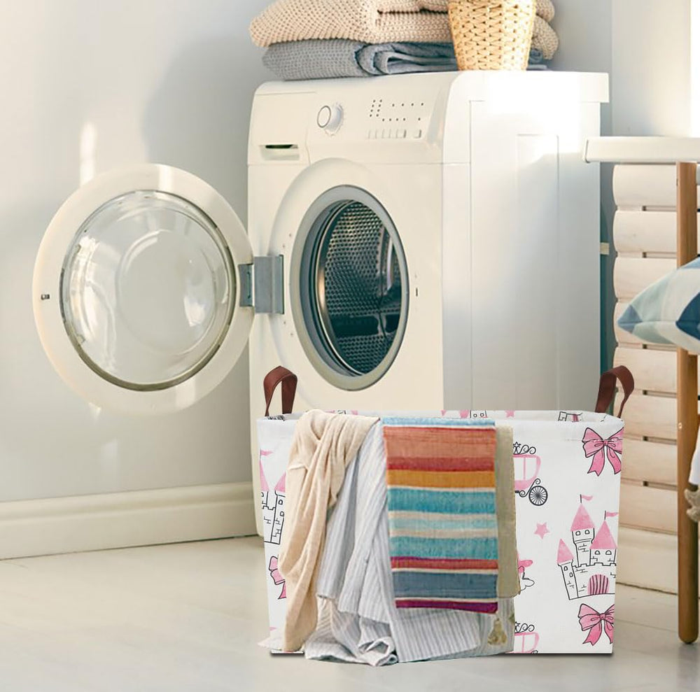 HKEC rectangle storage basket in kids room offers cute design and practical organization.
