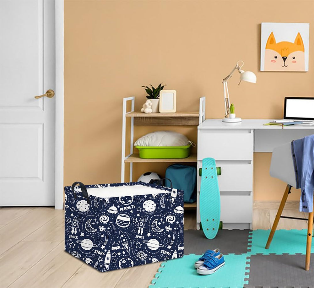 HKEC rectangle storage basket in nursery filled with toys for organized play