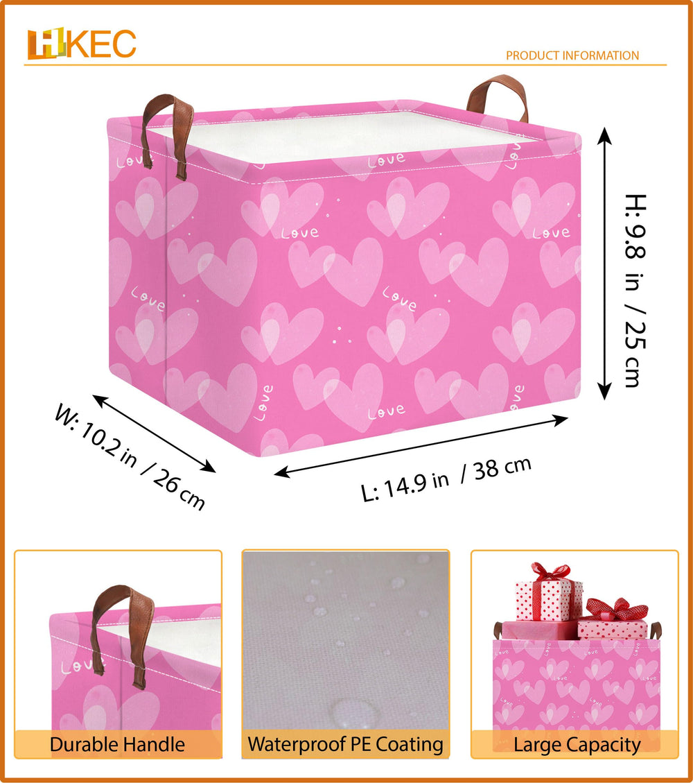 HKEC rectangle storage basket pattern closeup featuring animal motif.