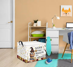 HKEC rectangle storage basket with cute animal pattern in a nursery