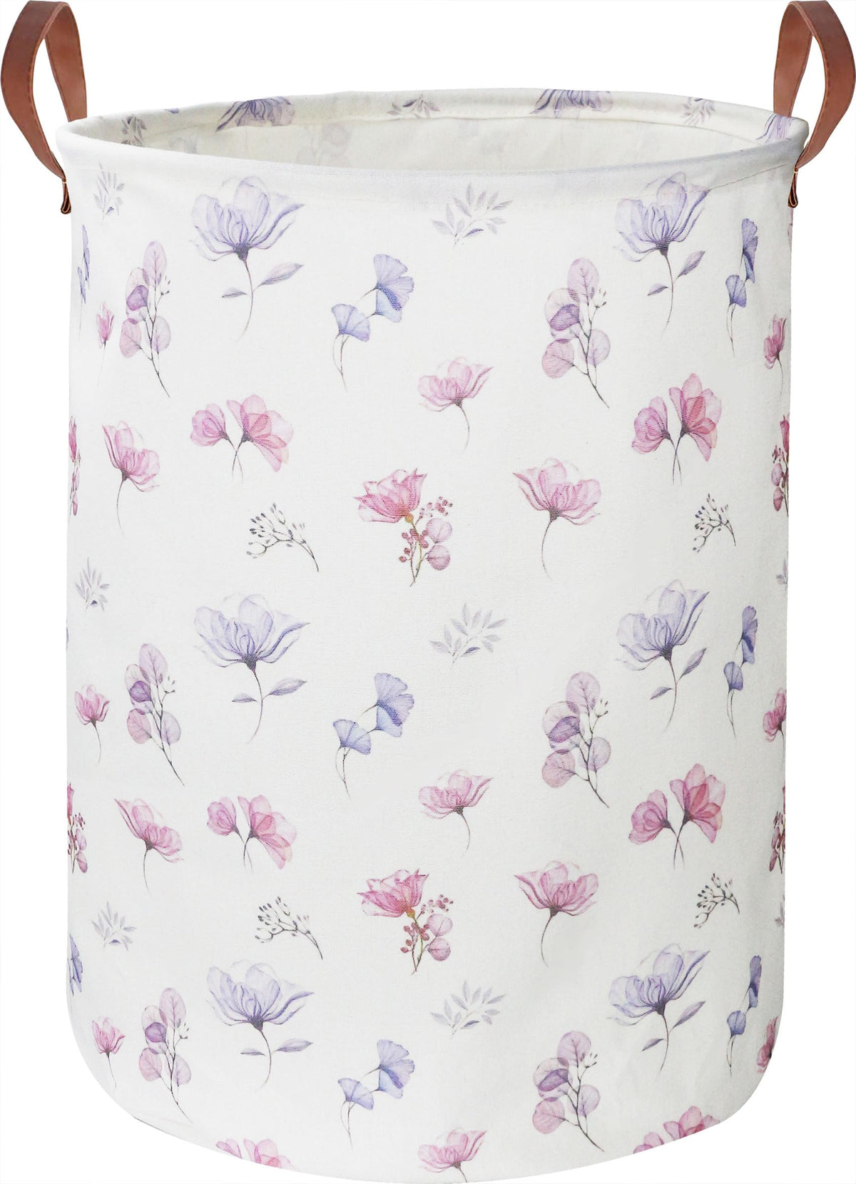 HKEC waterproof foldable laundry basket closed showing space-saving design