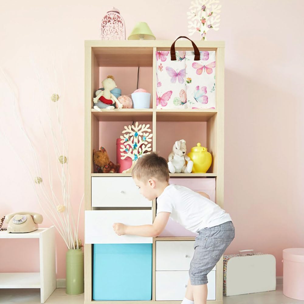 HKEC waterproof-lined storage basket keeps books and clothes organized stylishly.