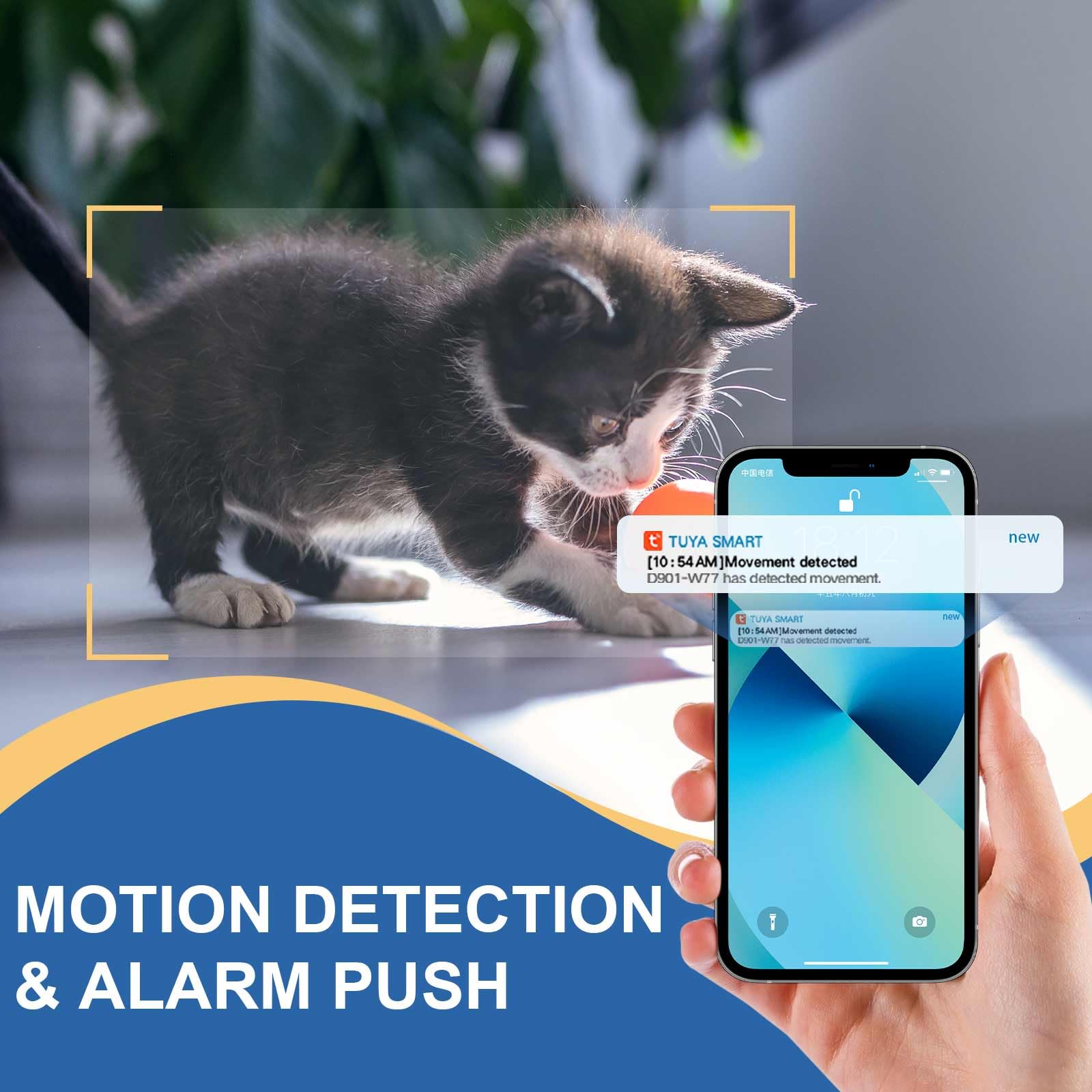 HKFUG WiFi USB Charger Camera connected to smartphone for remote viewing.