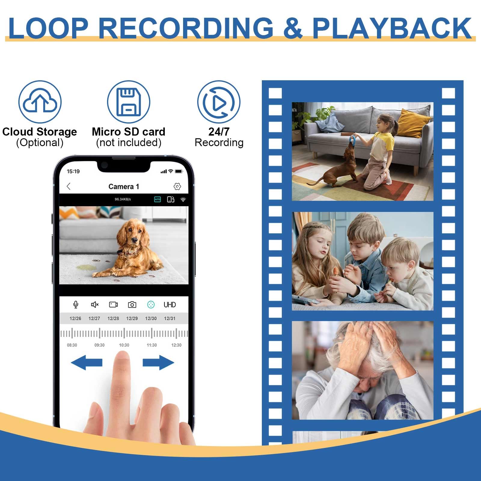HKFUG camera motion detection sends alerts to your app.
