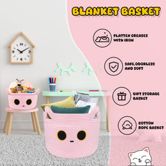 Hkojewp foldable cotton basket ideal for compact storage