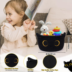 Hkojewp cotton rope weave basket ideal for clutter-free living spaces.