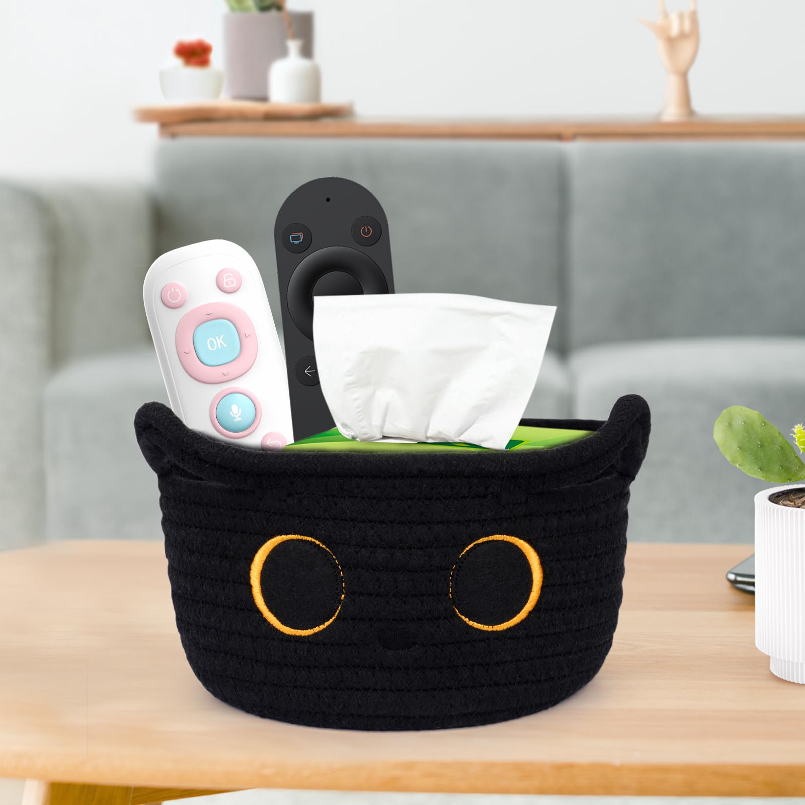 Hkojewp foldable storage basket saves space when not in use.