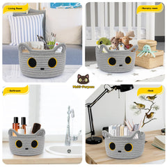 Hkojewp small storage basket nursery use demonstrates soft-touch materials for baby-friendly organization.