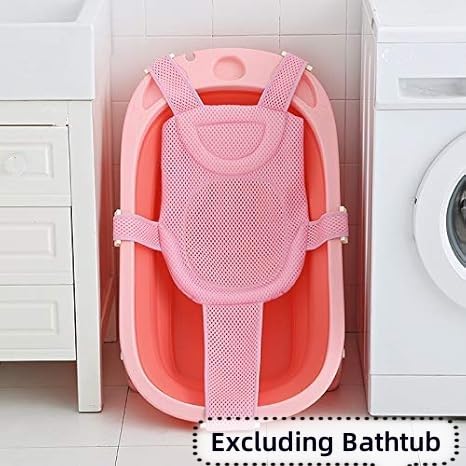 HKSICHENGKEJI baby bath seat mat close-up highlights head-support cushioning.