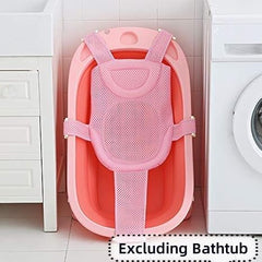 HKSICHENGKEJI baby bath seat mat close-up highlights head-support cushioning.