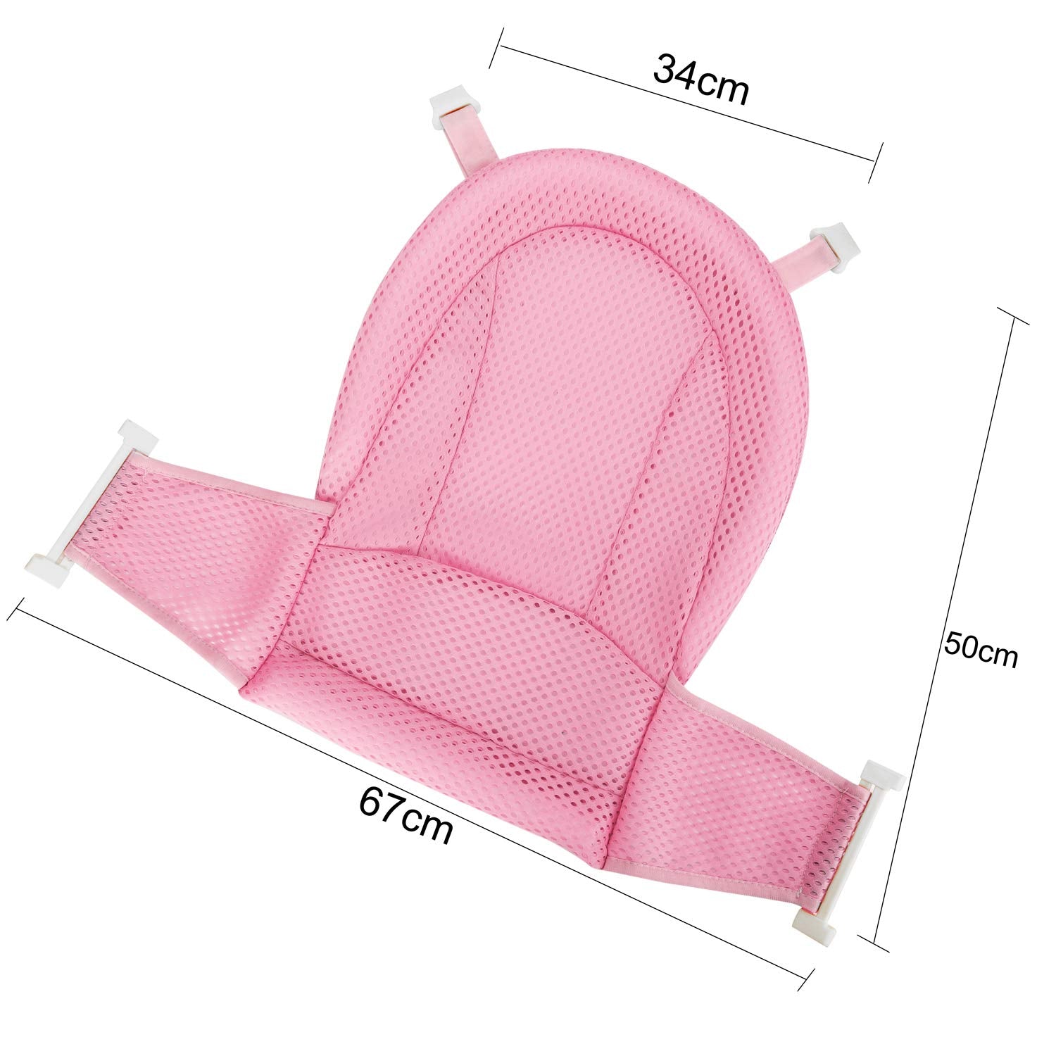 HKSICHENGKEJI baby bath seat mesh pink option for cozy baths