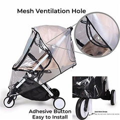 HKSICHENGKEJI universal clear rain cover rolled for compact storage