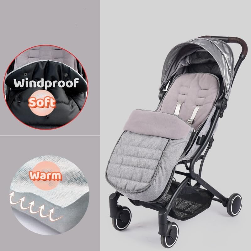 HKSICHENGKEJI windproof footmuff keeps baby warm in light rain or chilly winds