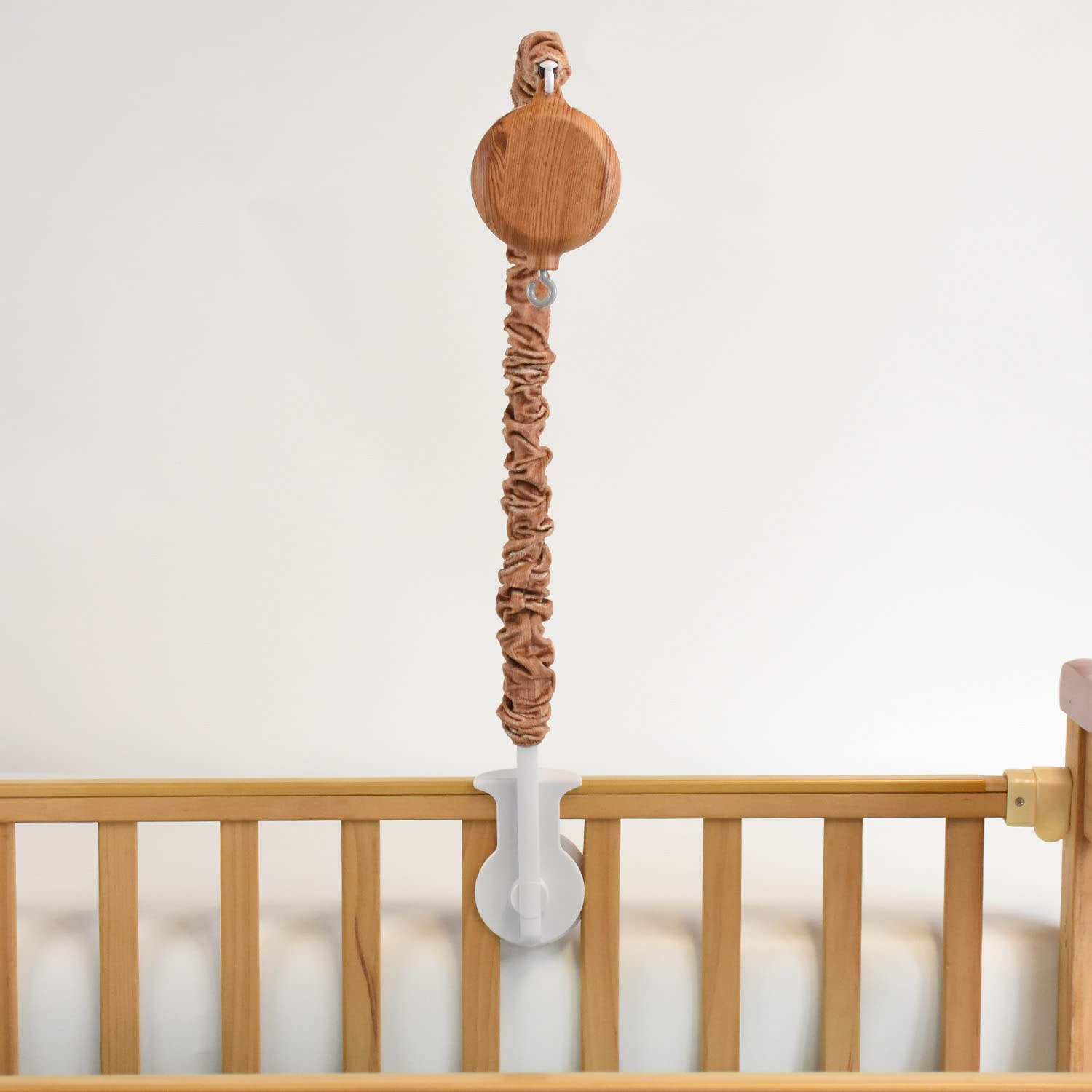 HLEEDUO baby mobile arm includes easy assembly for compact cribs and bassinet setup.