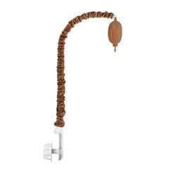 HLEEDUO baby mobile arm with imitation wood texture enhances nursery decor and calm ambience.