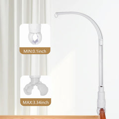 HLEEDUO crib mobile arm claw opening demonstrates 3.34 inch capacity for many mobiles.