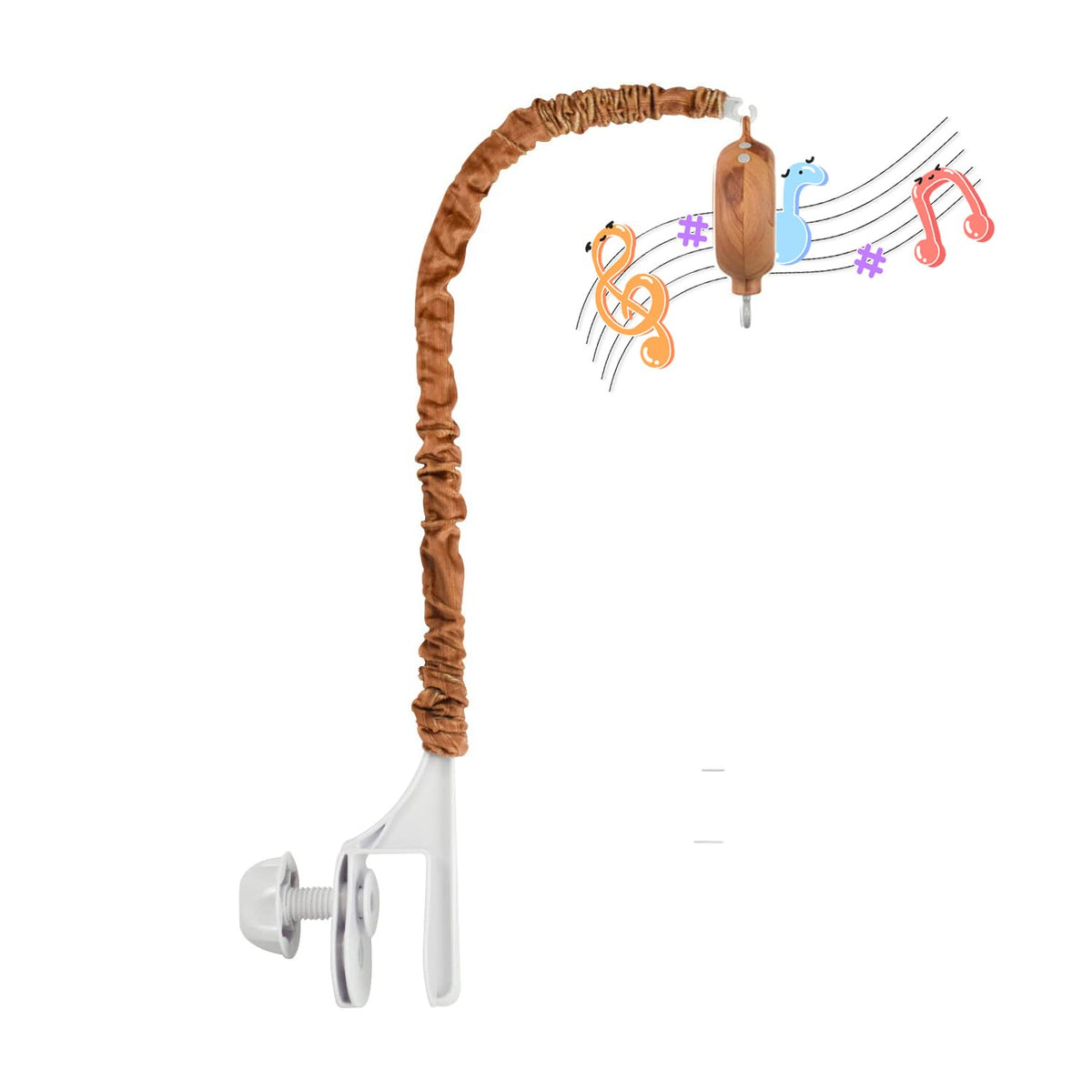 HLEEDUO crib mobile arm with music box for soothing lullabies