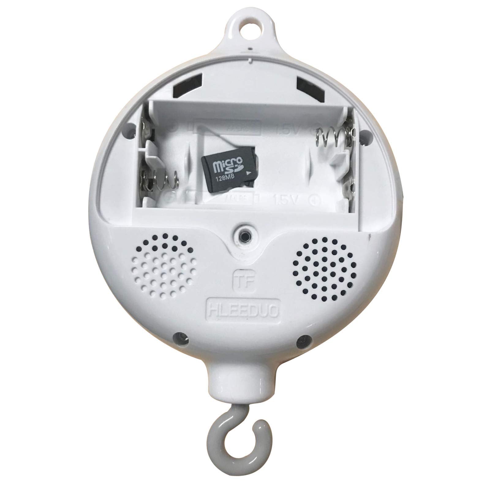 HLEEDUO crib mobile memory card stores downloaded songs for soothing moments.