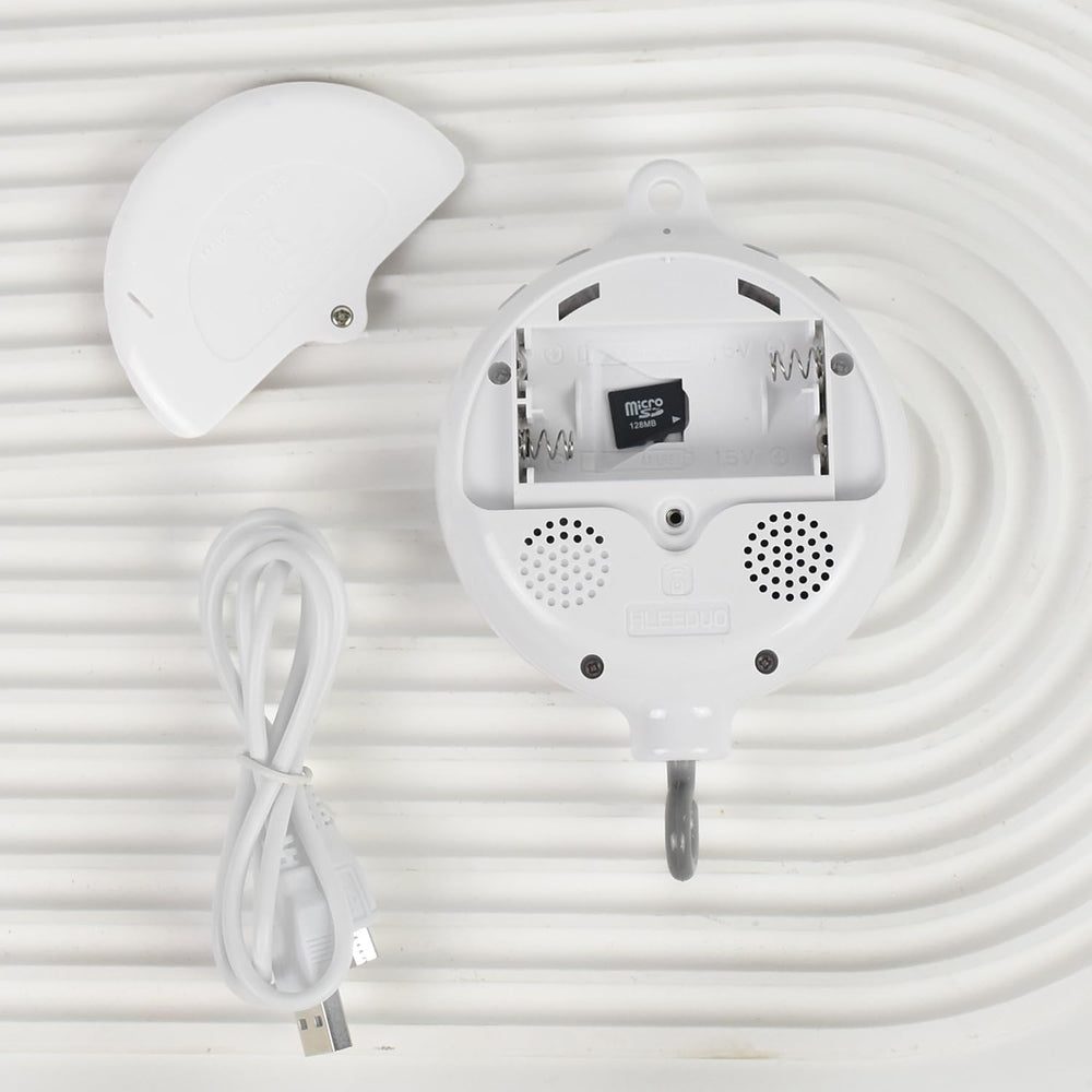HLEEDUO crib mobile mounting arms show versatile setup options for crib or stroller.
