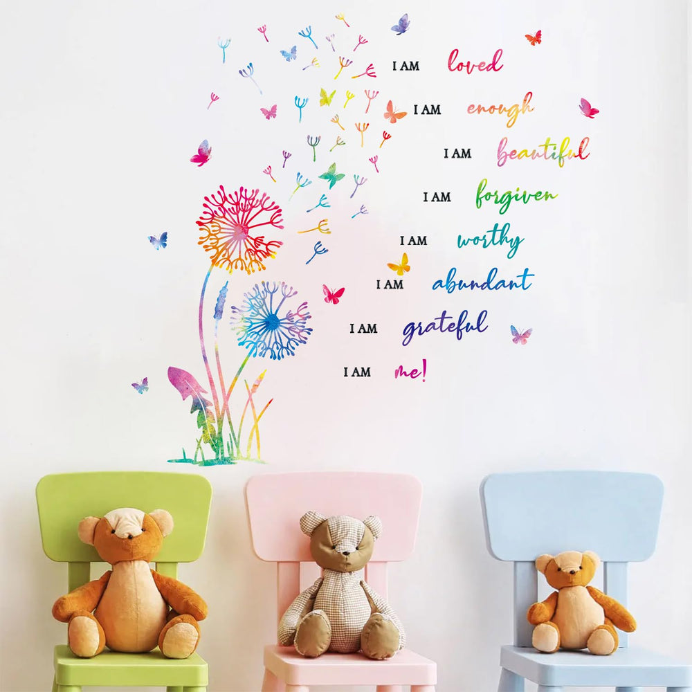 HLNIUC gift-ready wall sticker set brightens birthdays and holidays.
