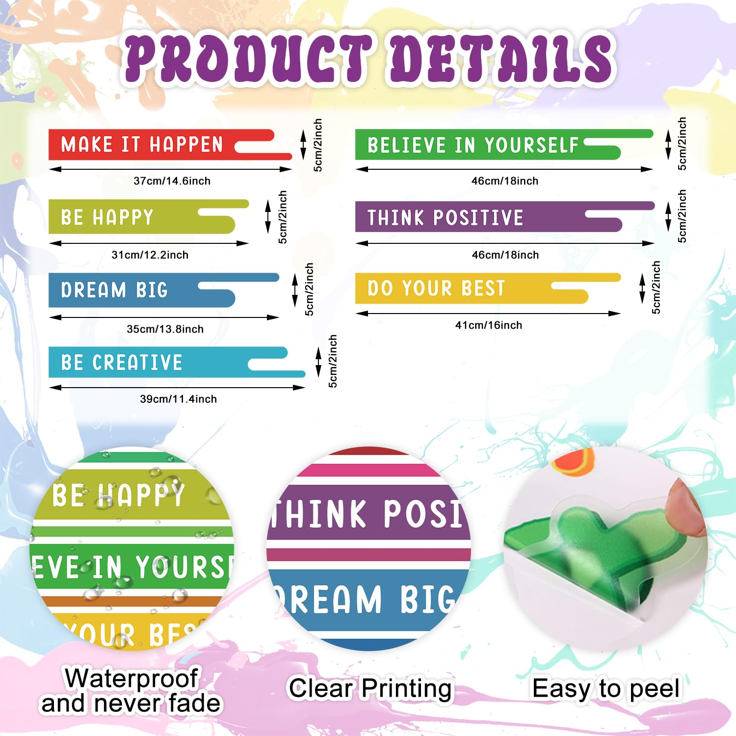 HLNIUC kid room playroom decor sticker creates vibrant learning-friendly spaces.