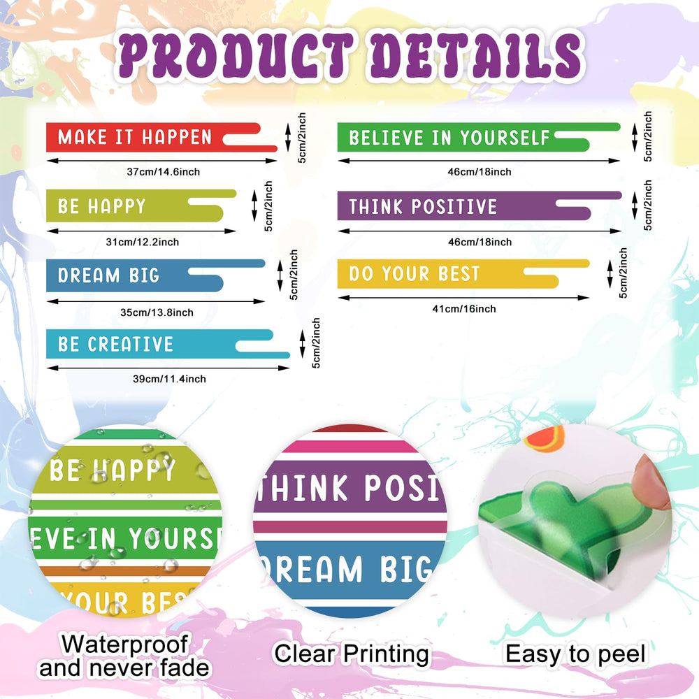 HLNIUC kid room playroom decor sticker creates vibrant learning-friendly spaces.