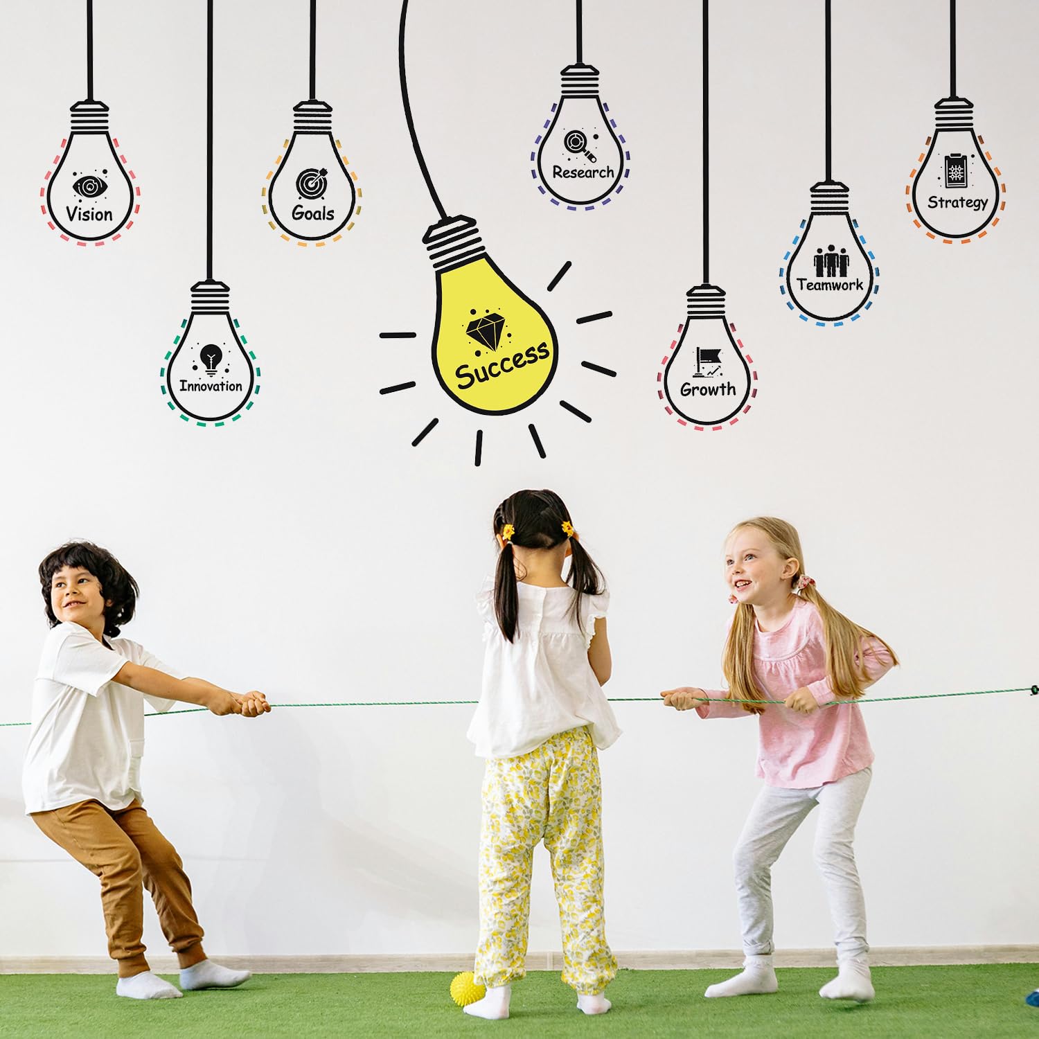 HLNIUC inspirational wall decal highlights motivation words for study rooms and libraries.