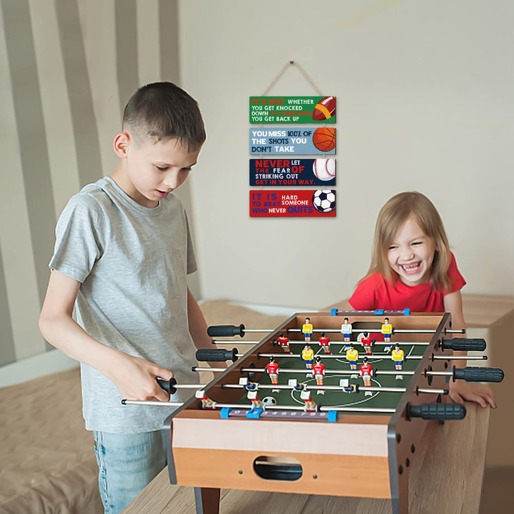 HLNIUC basketball sign wall decor inspires active play and classroom focus