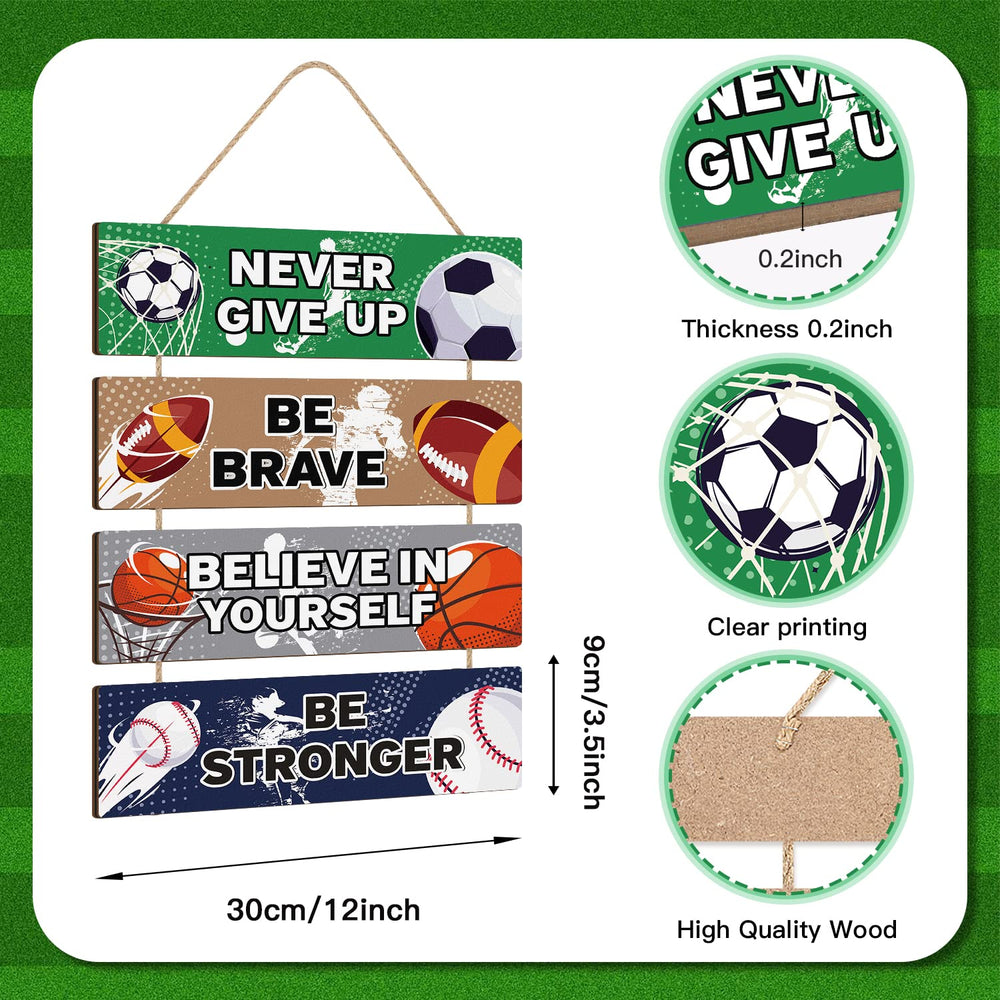 HLNIUC never give up quote sign inspires daily focus and perseverance ideas.