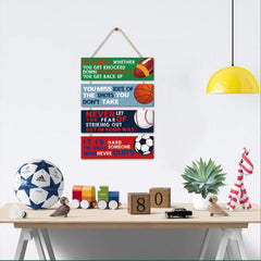 HLNIUC soccer sign wall decor sparks sports enthusiasm in bedrooms or nurseries