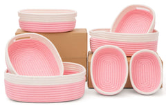 HLWDFLZ 7-piece cotton rope basket set for general storage and decor