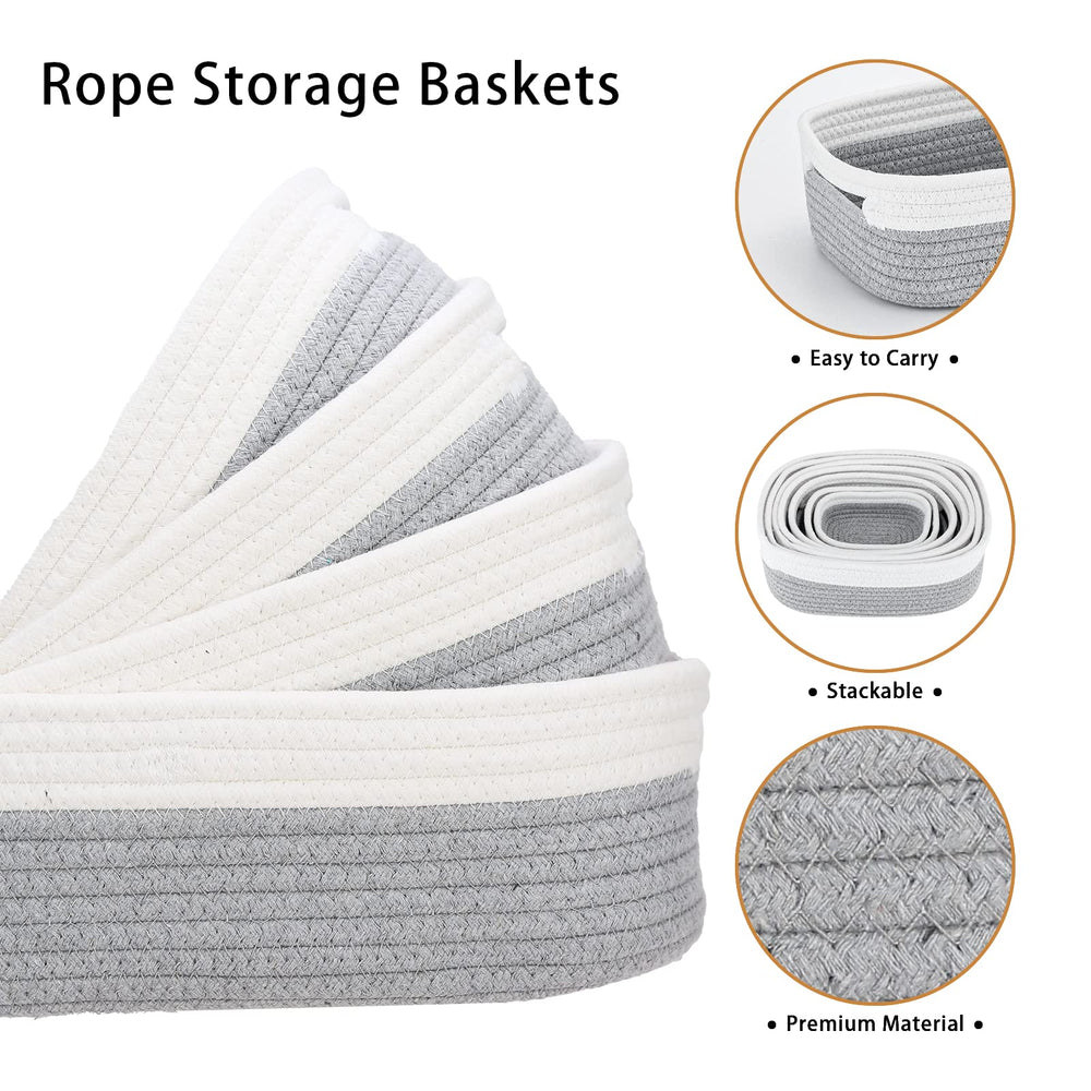 HLWDFLZ basket with handles for easy transport and stacking.