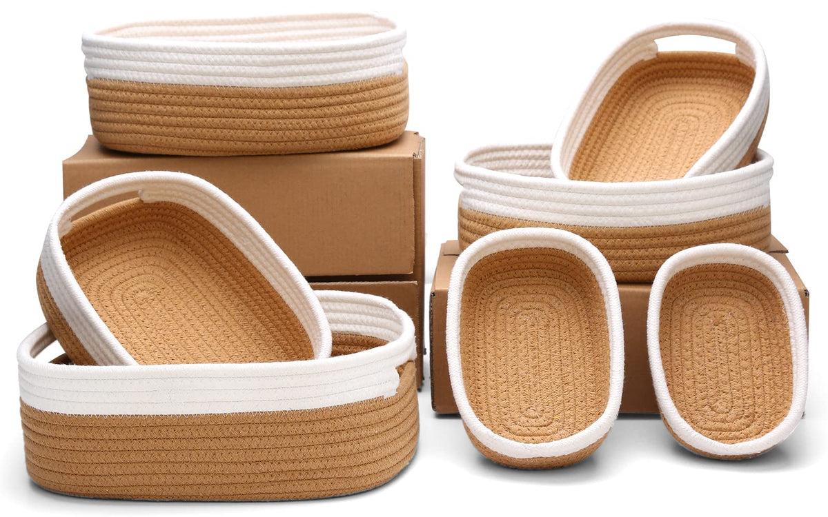 HLWDFLZ nursery basket set shown for tidy nursery storage.