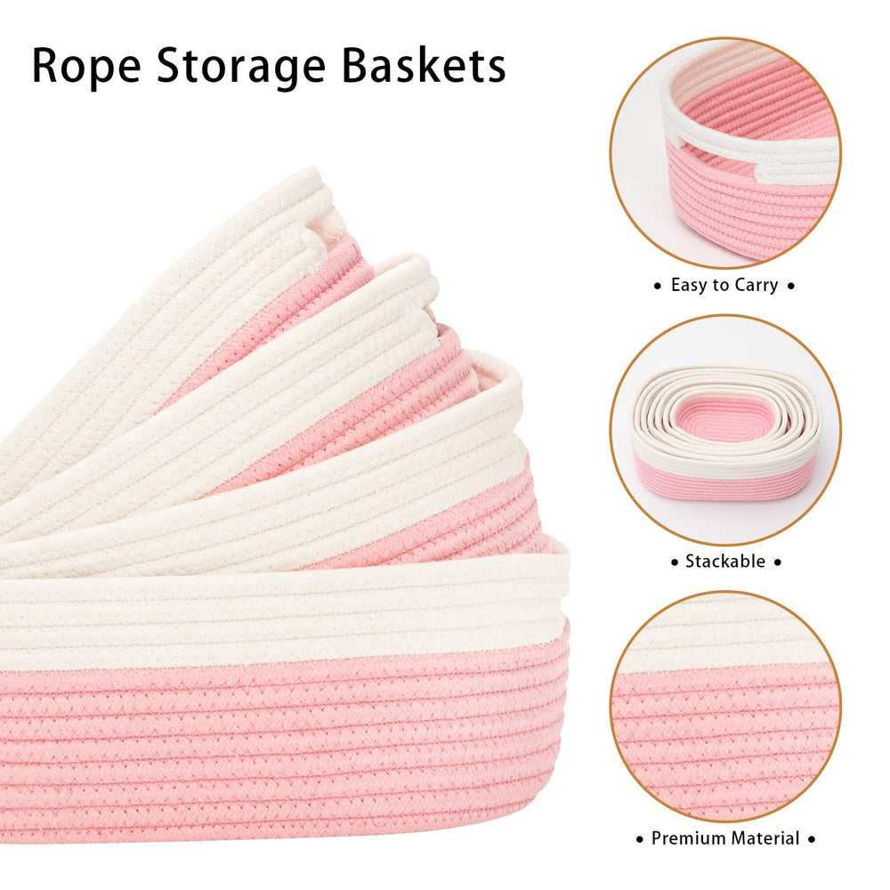 HLWDFLZ stackable basket with handles for easy transport and space-saving setup