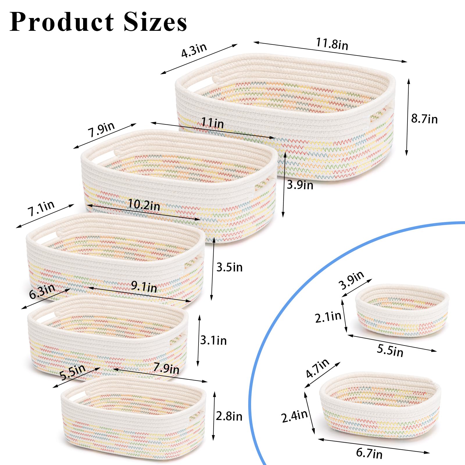 HLWDFLZ basket with built-in handles for easy transport.