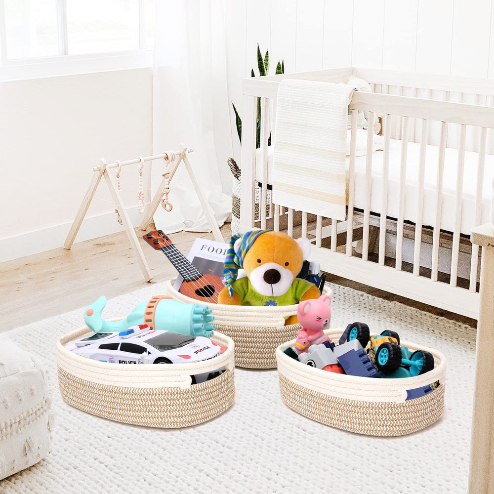 HLWDFLZ baskets organize bathroom and office spaces with charm.