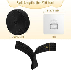 HMOKGRT self-adhesive TV straps delivering stable anti-tip protection in homes.