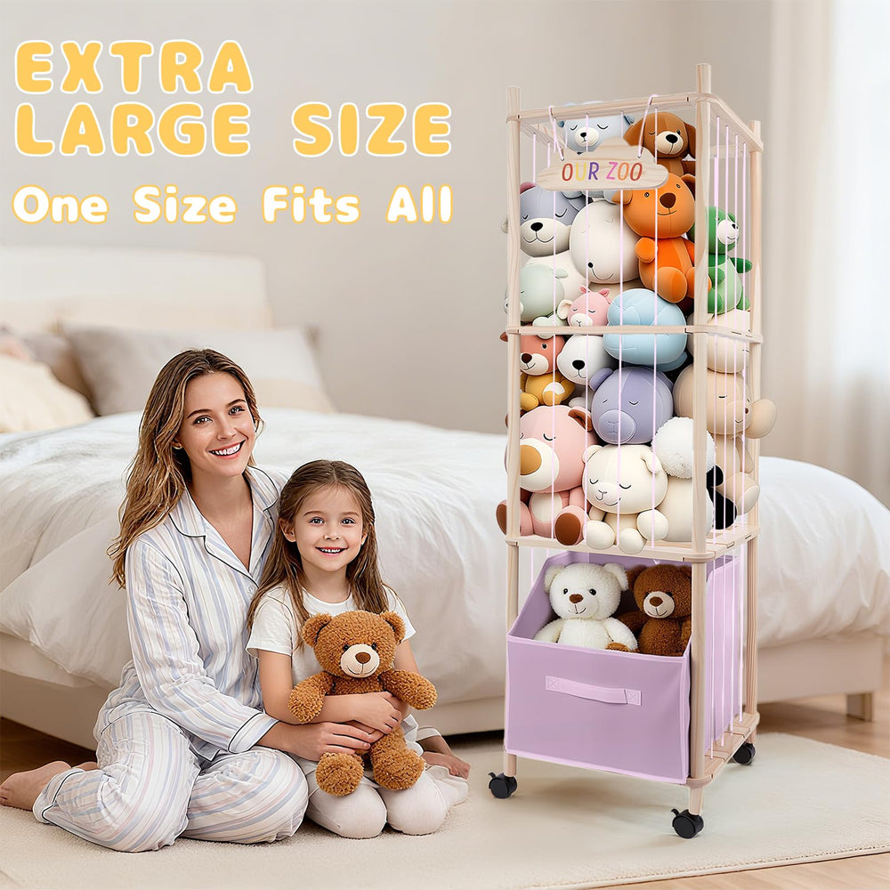 HMAZAE nameplate with alphabet stickers adds personalized playroom fun.