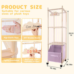 HMAZAE removable fabric bin stores small toys for quick access and tidy storage.