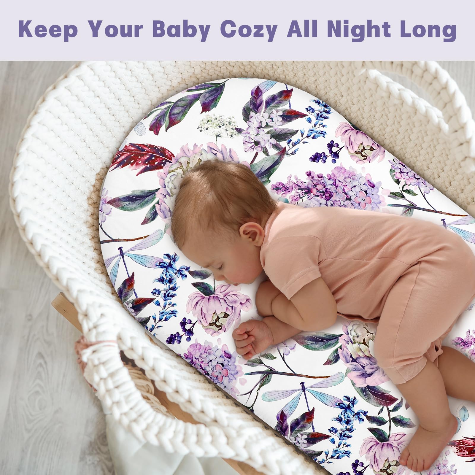 HNHUAMING bassinet mattress cover makes a thoughtful baby gift for showers.